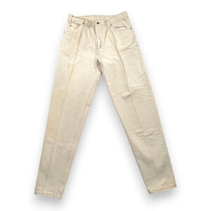 Vintage Levis Jeans Mens 30x32 White 550 Relaxed Orange Tab USA 90s 33x34 Tag